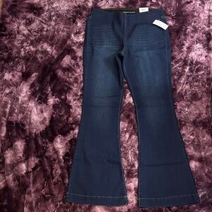 INC International Concepts Dark Blue Flare Jeans